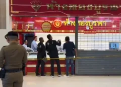 สงขลา-ไม่กลัว “กฎหมาย” คนร้ายบุกเดี่ยวชิงทองห้างดังหาดใหญ่ กวาดทองกว่า 60 บาทหลบหนี