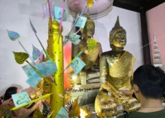 นครนายก – วัดดง จัดงานประจำปี เวียนเทียนรอบโบสถ์เก่าแก่หลวงพ่อสามพี่น้องอายุกว่า 200 ปีเนื่องใน(วันมาฆบูชา)