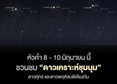 เชียงใหม่- ชวนชมดาวเคราะห์ชุมนุม ดาวศุกร์เคียงดาวพฤหัสบดี ช่วงหัวค่ำ วันที่ 8 – 10 มิถุนายน นี้