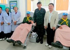 (สุรินทร์) ผบ.มทบ.25 นำกำลังพลจิตอาสา ร่วมบริจาคโลหิต เติมสำรองคลังเลือด รพ.สุรินทร์ น้อมรำลึก “วันปิยมหาราช”